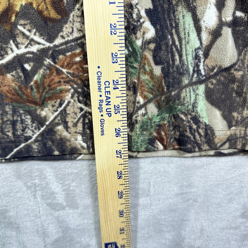Field & Stream Camo Fleece Pullover Mens XL Real Tree Mock Neck Long Sleeve - Picture 6 of 7